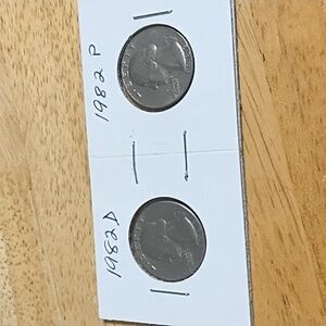 1982 D and P Quarters